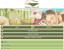 Tablet Screenshot of massageandwellness.com